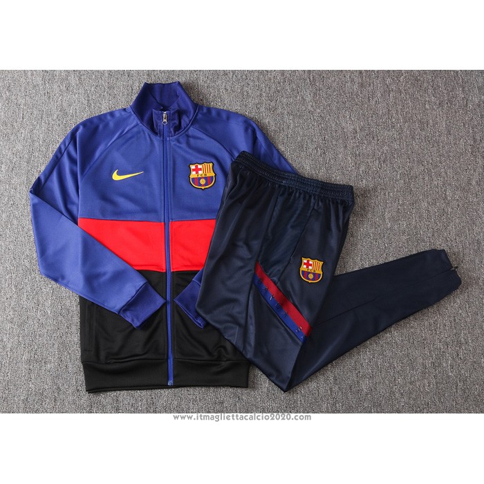 Tuta da Track Giacca FC Barcellona 2020 2021 Blu e Rosso